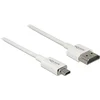 Image de Dunne Premium Micro HDMI - HDMI kabel - versie 2.0 (4K 60Hz) / wit - 2 meter