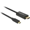 Image de Premium USB-C naar HDMI kabel met DP Alt Mode (4K 30 Hz) / zwart - 2 meter