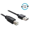 Image de DeLOCK 85553 USB-kabel 5 m USB A USB B Mannelijk Zwart