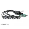 Image de Delock PCI Express Card to 4 x Serial RS-232 with voltage supply