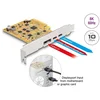 Image de Delock PCI Express x4 Card to 1 x external USB Type-C  10 Gbps female + 1 x external USB Type-C  10 Gbps (DP Alt Mode) female