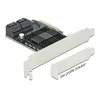 Image de Delock 5 port SATA PCI Express x4 Card - Low Profile Form Factor