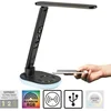 Image de Tafellamp Tina Zwart 3 Step Touch-dimmer incl. Draadloze Laadfunctie
