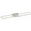 Image de Plafondlamp Woonkamerlamp Designlamp LED plafondlamp, dimbaar 3 niveaus, beweegbare elementen, zilver, 2x 15.1W 1900lm 3000K, LxBxH 92.4x22x7cm