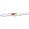 Image de LED plafondlamp Plafondlamp Woonkamerlamp dimbaar met afstandsbediening RGB Regenboog kleurverandering, instelbare lichtkleur, 40W 3200lm warm wit-koud wit, LxBxH 121x72x6,4 cm