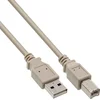 Image de USB naar USB-B kabel - USB2.0 - tot 0,5A / beige - 7 meter