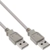 Image de USB naar USB kabel - USB2.0 - tot 2A / beige - 2 meter
