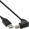 Image de InLine USB-A naar haakse USB-B kabel - USB2.0 - 0,50 meter
