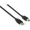 Image de USB-A naar USB-B kabel - USB2.0 - tot 0,5A / zwart - 10 meter