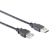 Image de USB-A verlengkabel | USB2.0 | 2,5W | zwart | 0,50 meter