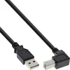 Image de InLine USB-A naar haakse USB-B kabel - USB2.0 - 3 meter
