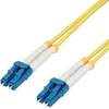 Image de LC Duplex Optical Fiber Patch kabel - Single Mode OS2 - geel / LSZH - 0,50 meter