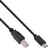 Image de USB-C naar USB-B kabel - USB2.0 - tot 3A / zwart - 1,5 meter