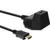 Image de HDMI verlengkabel met stand versie 2.0 (4K 60Hz HDR) / zwart - 5 meter