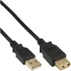 Image de USB naar USB verlengkabel - USB2.0 - tot 0,5A / zwart - 10 meter