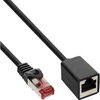 Image de InLine S/FTP netwerk verlengkabel zwart - CAT6 - 2 meter