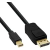Image de Mini DisplayPort - DisplayPort kabel - versie 1.2 (4K 60 Hz) - bi-directioneel / zwart - 0,50 meter