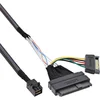 Image de InLine® U.2 kabel, SSD met U.2 (SFF-8639) naar SFF-8643 + voeding, 0,5m