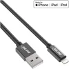 Image de InLine Lightning naar USB kabel - zwart - 1 meter