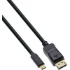 Image de InLine® USB-beeldschermkabel, USB-C-stekker naar DisplayPort-stekker, 3m