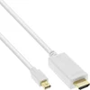 Image de Premium Mini DisplayPort 1.2a naar HDMI 2.0 kabel (4K 60 Hz) / wit - 0,50 meter
