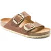 Image de Birkenstock Arizona Dames Slippers Small fit - Cognac - Maat 38