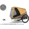 Image de Croozer Dog Mikke Hondenfietskar - XL Zonsonderganggeel
