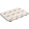 Image de Dr. Oetker 12 cups Muffinvorm, anti-aanbakvorm met premium emaille coating Exclusive Antraciet/Crème Staal 38,5 x 26,5 x 3 cm
