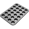 Image de Zenker 6541 Muffinvorm, cupcakemal, muffinvorm 24 holtes, taartvorm, Staal, Zwart, 38,5 x 26,5 x 2 cm