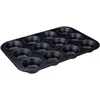 Image de Zenker 6585 Muffinvorm met 12 holtes, cupcakes, cake, Staal, Zwart, 12 muffins Ø 7 cm - 38,5 x 26,5 x 3 cm