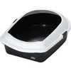 Image de Ebi Space Open Kattenbak - Antraciet/Wit - 43 x 56 x 14 cm