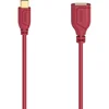 Image de USB-C naar USB-A adapterkabel OTG Flexi&Slim Rood