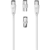 Image de Hama Antenne-aansluitset, antennekabel, 2 m, 2 coaxiale adapter, 3-delig