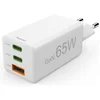 Image de Hama 65W Snellader - 2x USB-C PD, 1x USB-A QC - mini - Wit