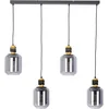 Image de Globo - hanglamp - ANDO - zwart - glas - grote eettafellamp - E27 - 30990408