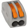 Image de WAGO 222 Lasklem Flexibel: 0.08-4 mm² Massief: 0.08-2.5 mm² Aantal polen: 2 50 stuk(s) Grijs, Oranje