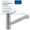 Image de Villeroy & Boch Como - Keukenkraan met uittrekbare sproeikop, neerklapbaar onder raam, rvs 925800LC