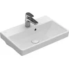 Image de Villeroy & Boch Avento - Wastafel Compact 55x37 cm, met overloop, 1 kraangat, CeramicPlus, alpine wit 4A0055R1