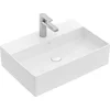 Image de Villeroy & Boch Memento 2.0 - Opzetwastafel 50x42 cm, zonder overloop, met kraangat, CeramicPlus, alpine wit 4A0751R1
