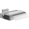 Image de Villeroy & Boch Elements - Opvallende toiletrolhouder met deksel, wandtoiletrolhouder, toiletrolhouder van messing, vierkante toiletrolhouder, chroom
