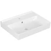 Image de Villeroy & Boch Collaro - Wastafel 55x44 cm, met overloop, met kraangat, CeramicPlus, Stone White 4A3355RW