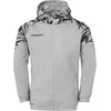 Image de Uhlsport Goal 25 Sweater Met Kap Heren - Donkergrijs Gemeleerd / Zwart | Maat: S