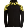 Image de Uhlsport Goal 25 Sweater Met Kap Heren - Zwart / Limoen | Maat: S