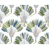 Image de PALMBLADEREN BEHANG | Botanisch - groen wit blauw - "Architects Paper" A.S. Création Jungle Chic