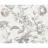Image de VINTAGE ROZEN BEHANG | Bloemen - licht grijs wit - A.S. Création My Home My Spa