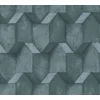Image de 3D BETONLOOK BEHANG | Industrieel - petrol blauw grijs - A.S. Création The Bos
