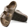 Image de Birkenstock Arizona FL WB Narrow Unisex Slippers - Tabacco Brown - Maat 40