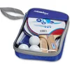 Image de relaxdays - tafeltennis set 3 sterren - Met 2 batjes, 3 ballen, net en tasje - pingpong set
