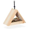 Image de voedertafel hangend - hout - 16 x 23,5 x 12 cm - voor tuinvogels - kleine vogels