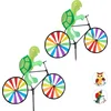Image de 2x windmolen dier - fiets - windspel - tuinsteker - tuin - kinderen - schildpad